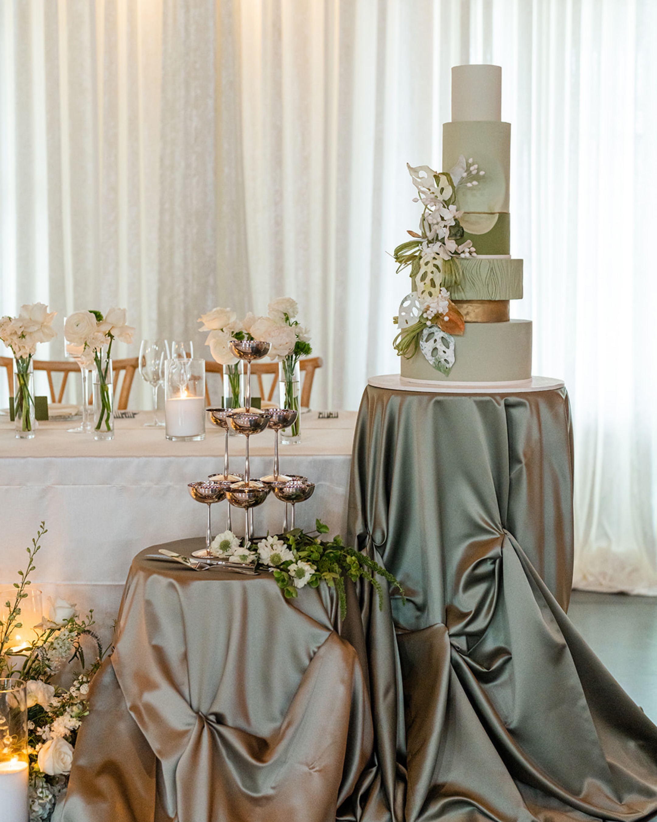 A personalized wedding design inspired by pistachios from the groom’s family farm.